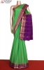 Contrast Classic Pure Mysore Crepe Silk Saree